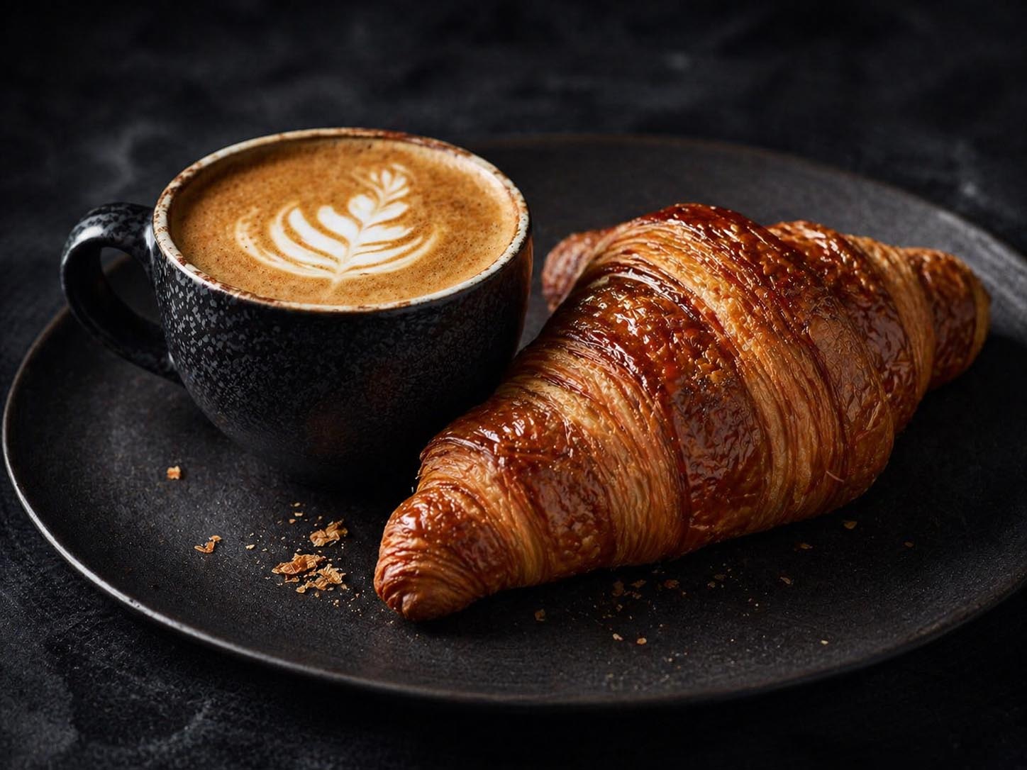 Café con Leche y Croissant