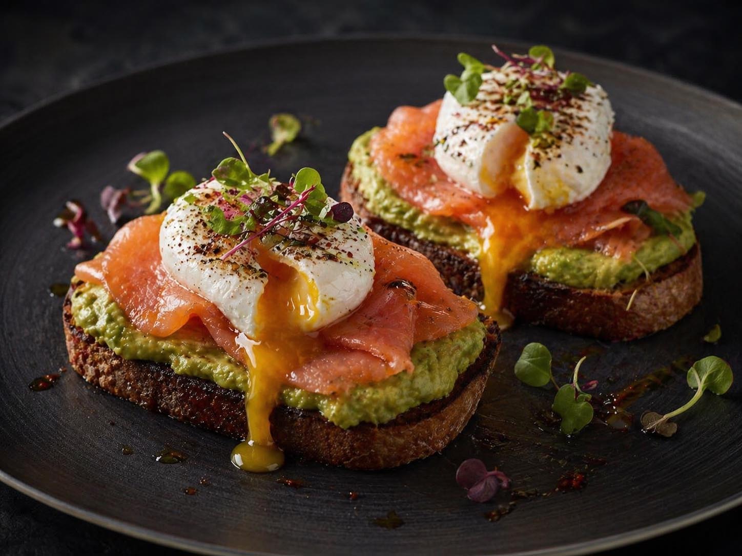 Tostadas con Aguacate