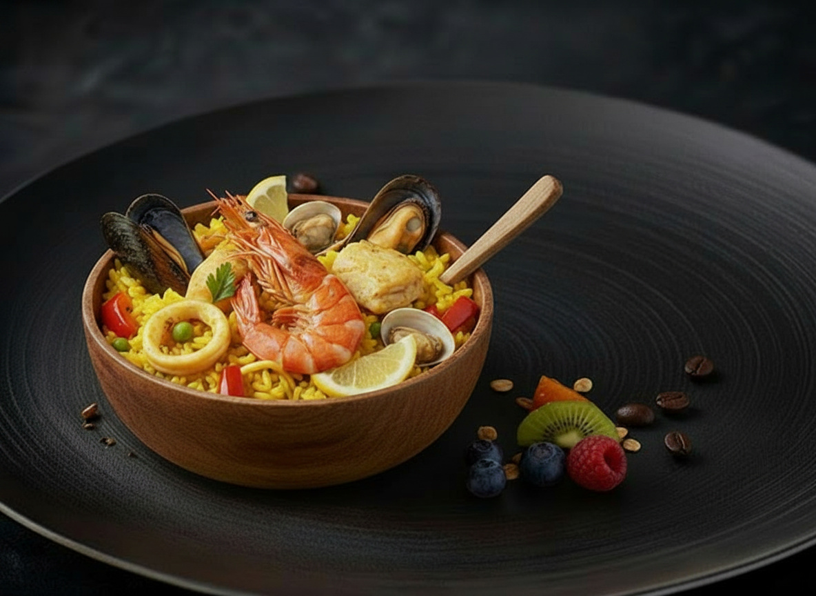 Media ración de Paella Marinera